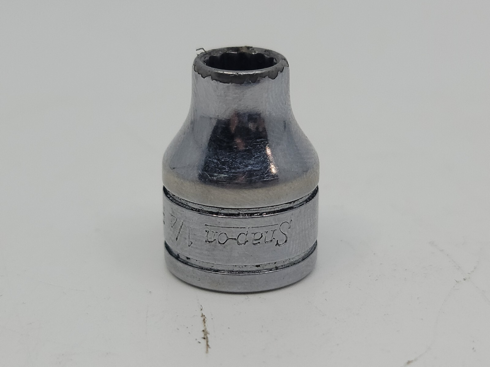 Snap On Tool 1/4″ Shallow Standard Socket 12 point 3/8″ Drive F081 USA