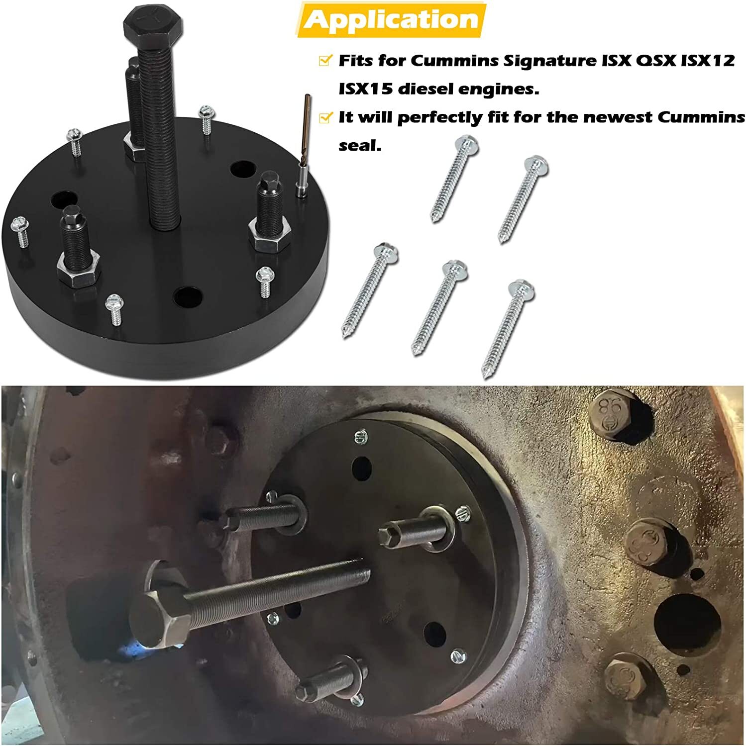 3164780 4918991 Front Rear Crankshaft Seal Installer fit forCummins ISX12 ISX15
