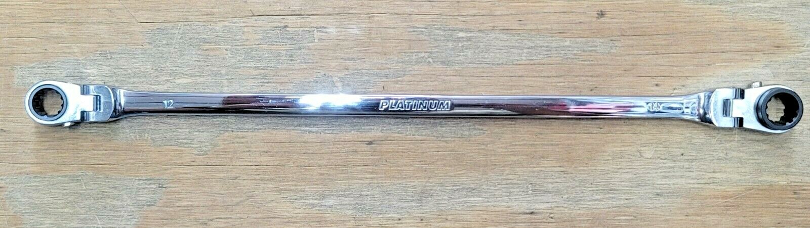 NEW Platinum XL Double Box 12mm x 14mm Reversible Ratcheting Spline Wrench 99662