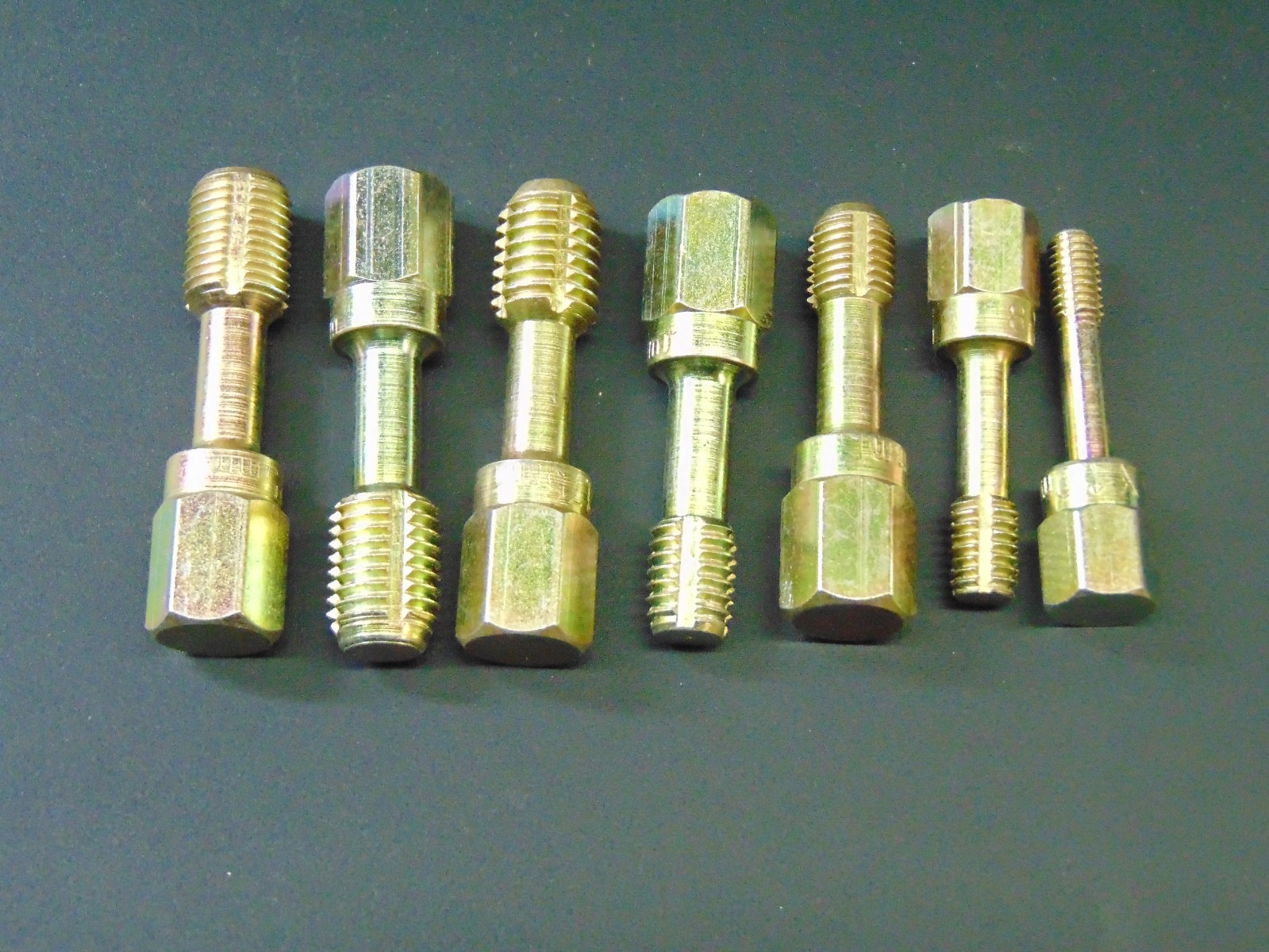 7pc Metric Rethreading Chaser Tap Set M6 – M12 Coarse & Fine, Made in USA!