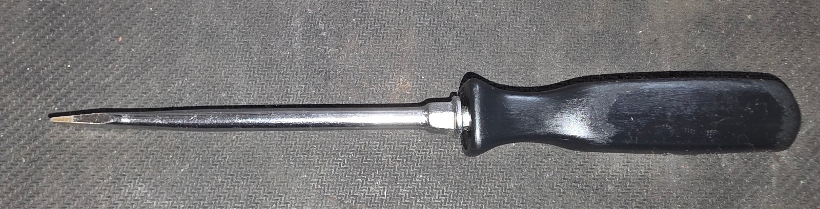 SNAP ON SDD2 BLACK HARD HANDLE FLAT SLOTTED BLADE SCREWDRIVER 8-1/4″ USA
