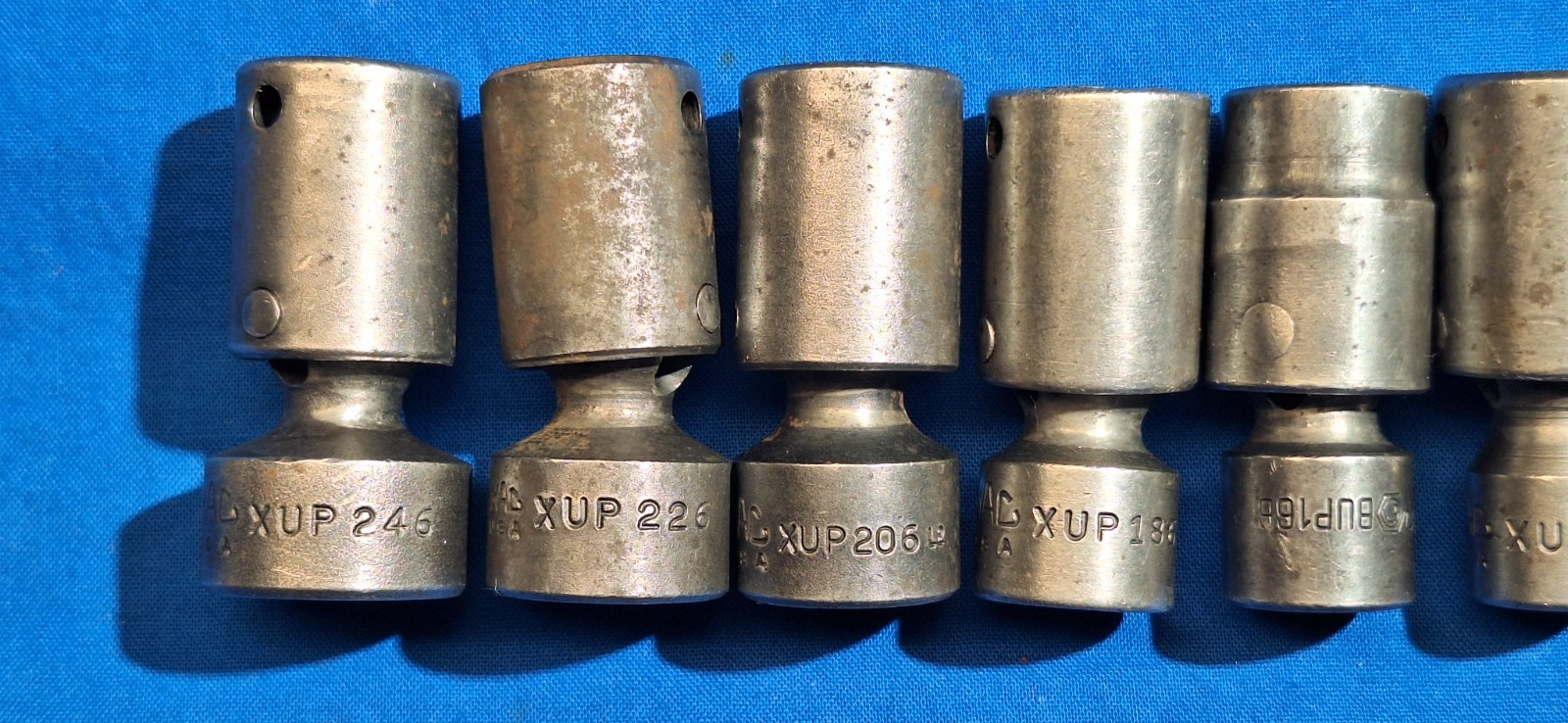 Mac Tools 7 Piece SAE 3/8″ dr 6pt shallow ball swivel impact socket set 3/4″-3/8