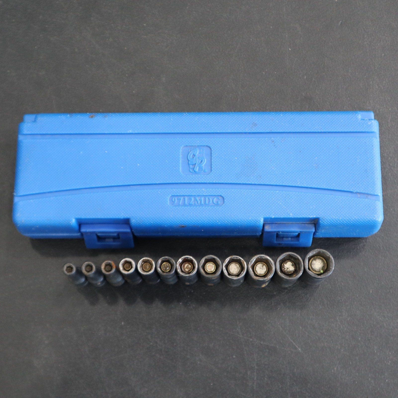 GREY PNEUMATIC 9712MDG 1/4″ Dr Metric 6-Point Deep Magnetic Impact Socket Set