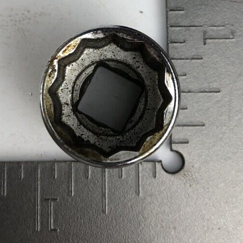 Craftsman 17mm 12 Point 3/8″ Drive Shallow Socket V 44307 Made In USA