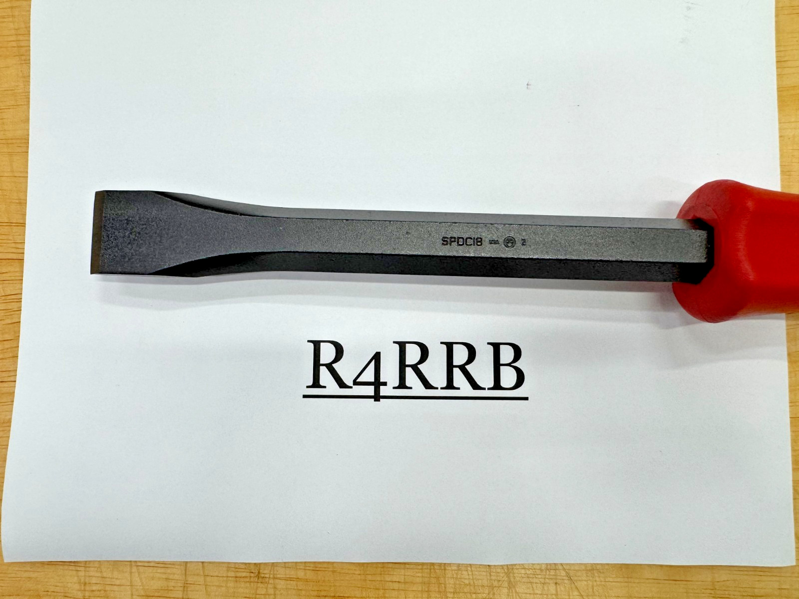 Snap-on Tools USA NEW RED 18″ Length Steel Striking Demolition Chisel SPDC18R