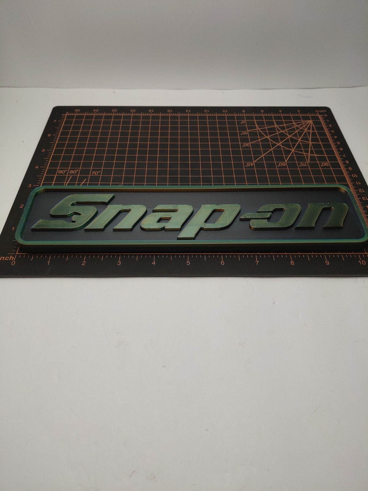 3D Printed Snap-On Tools Wall Logo Display Tool Box MAGNET 3×10 Multicolor