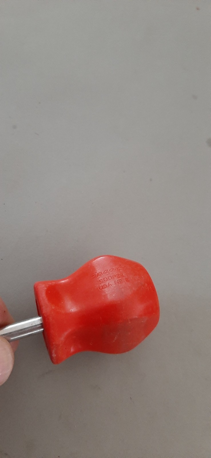 Snap-On SDDP22 Phillips SDD1 Flat Blade Stubby Screwdriver Set RED Hard Handle