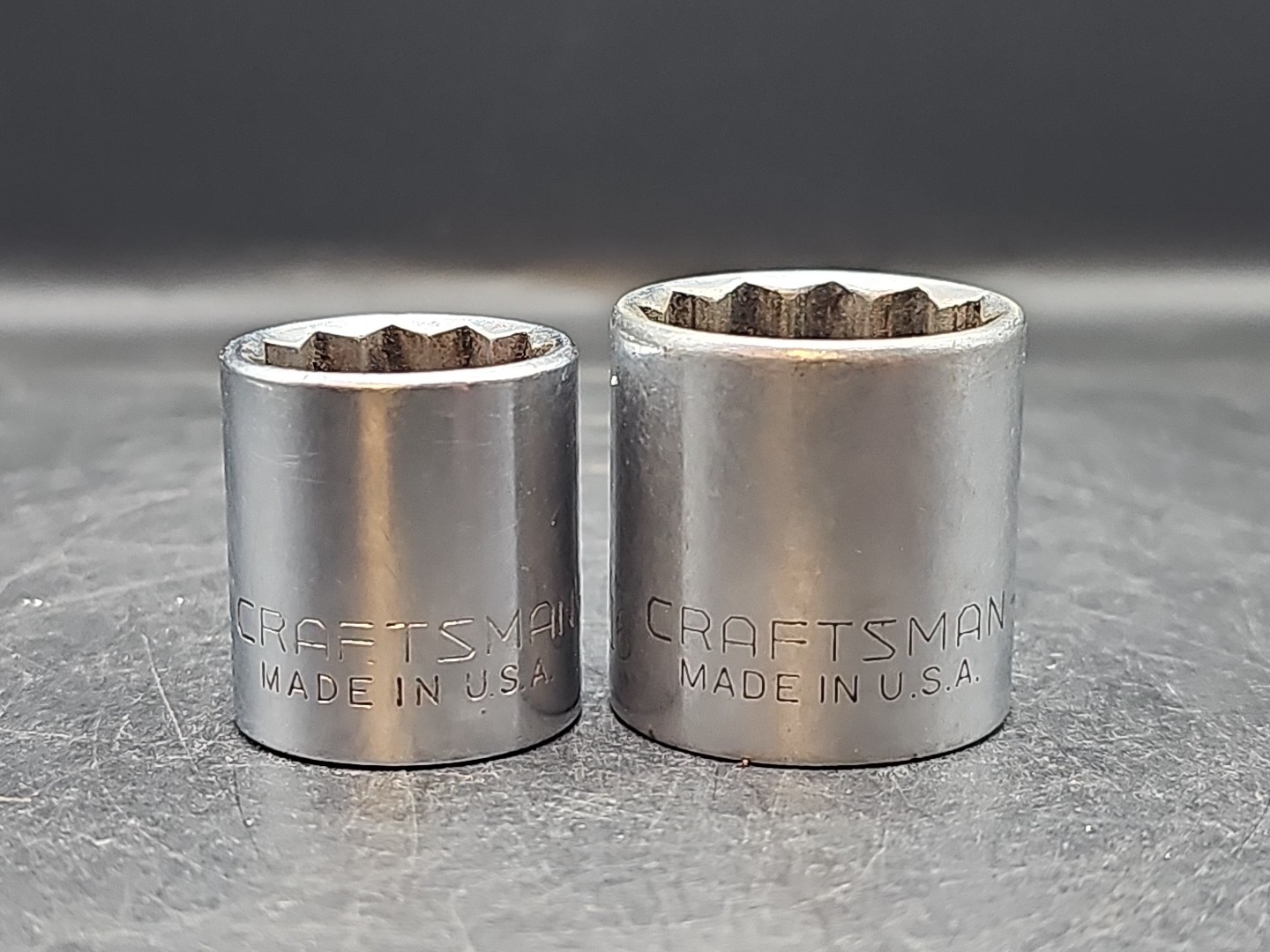 craftsman 12pt 3/8 drive socket -v- 13/16″ 11/16″ 44336 44338