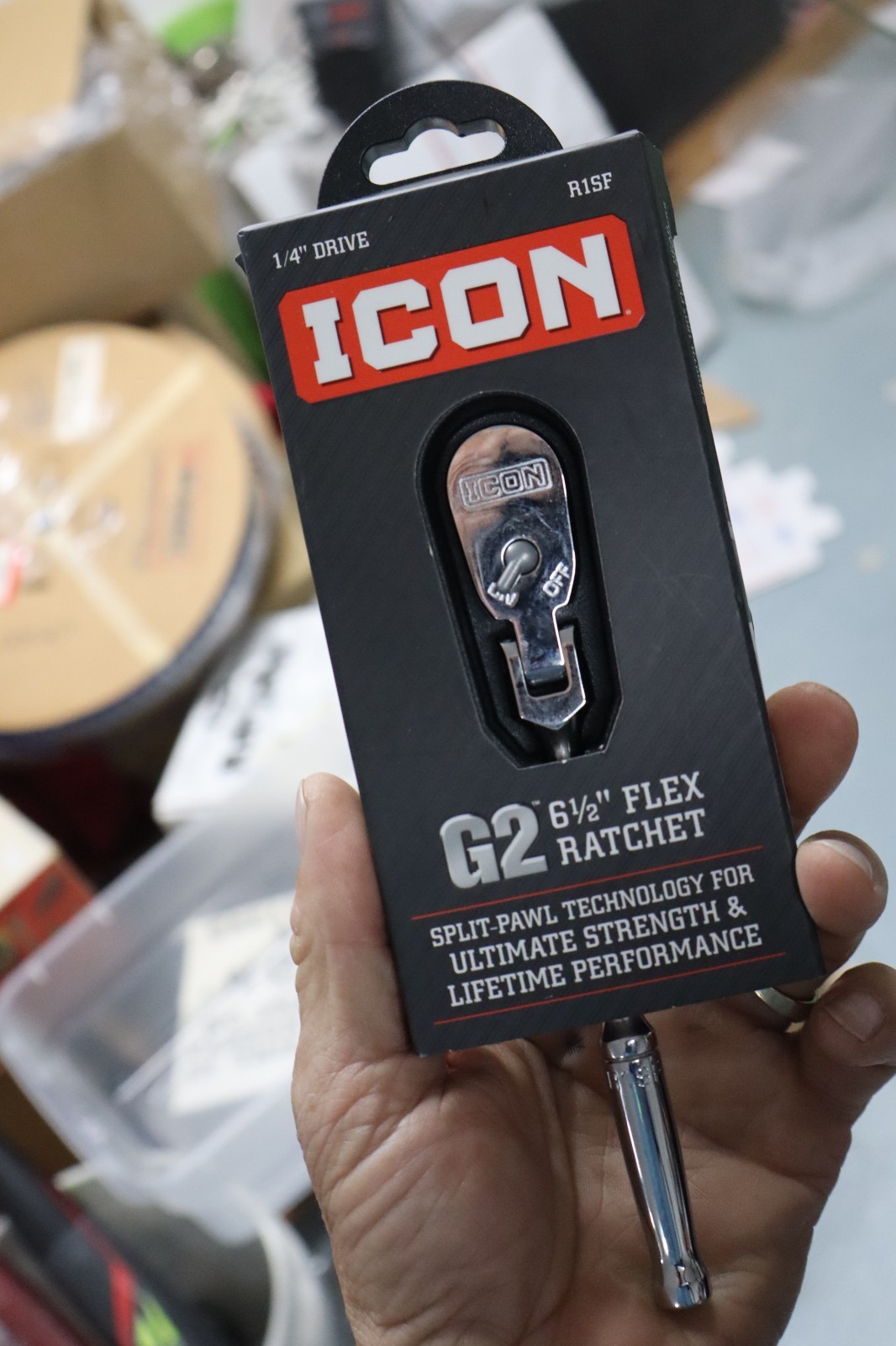 ICON R1SF G2 1/4″ Drive Professional Flex Head Ratchet – NEW
