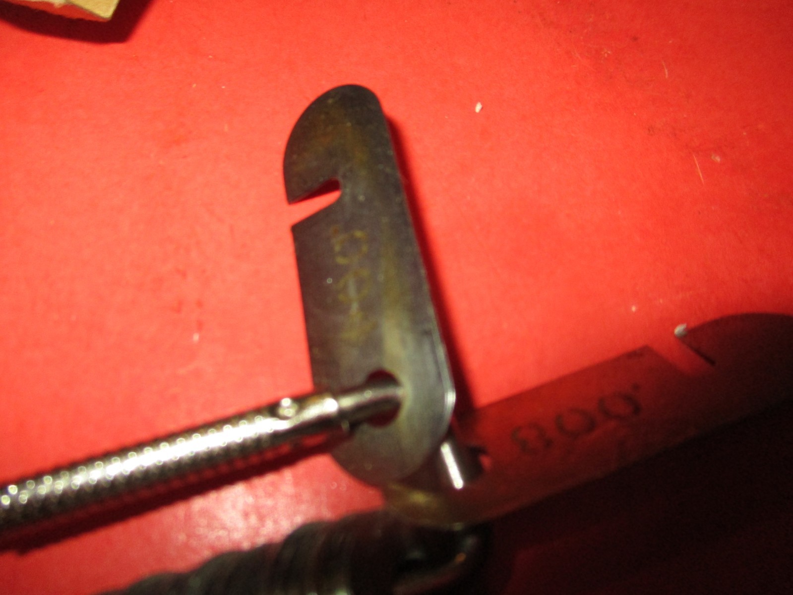VINTAGE-RING-Thickness Feeler gauge 29 BLADES- Made in USA .004-.074
