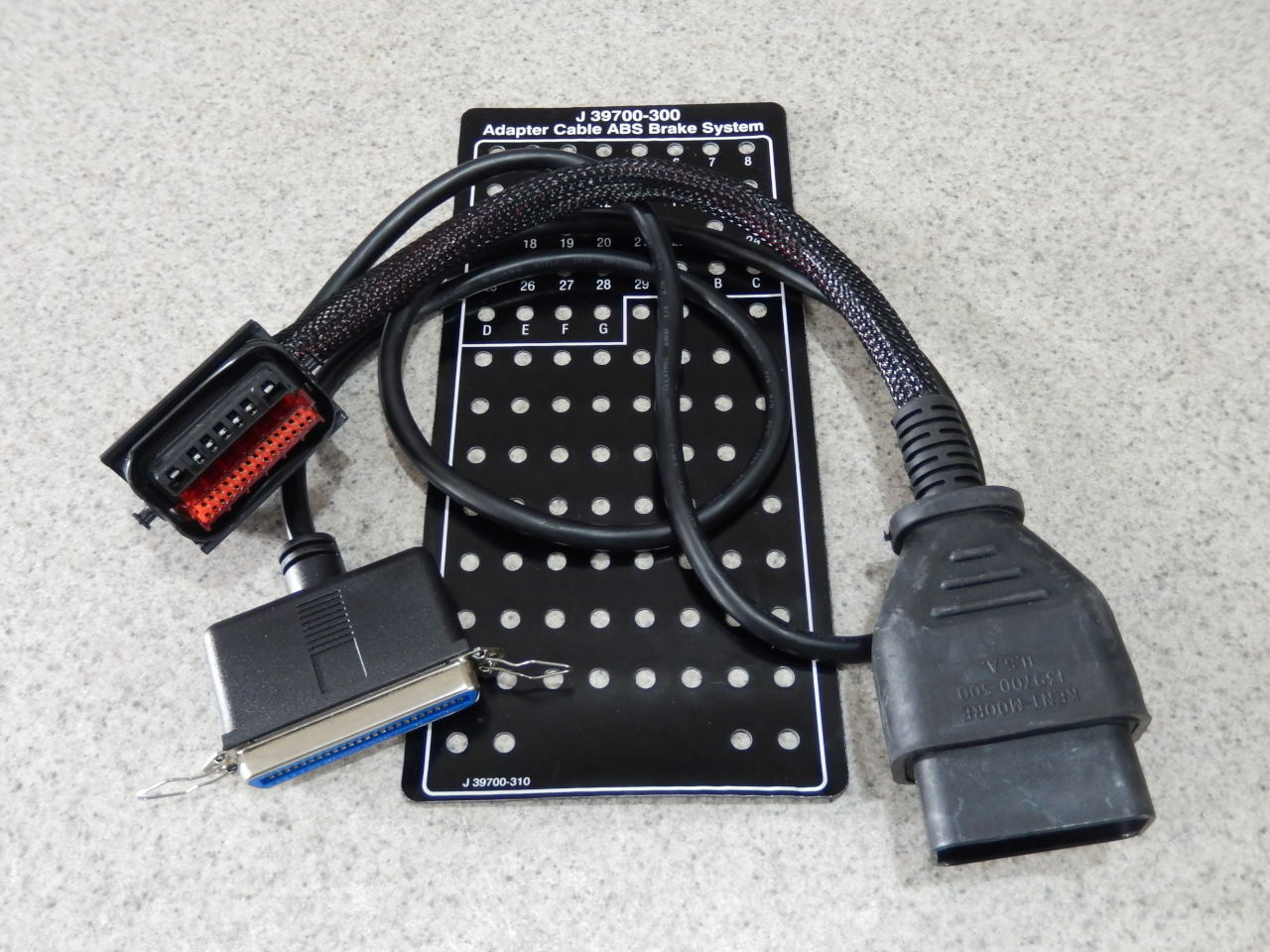 Kent Moore J-39700-300 Breakout Box BOB ABS Adapter Cable Tool + Overlay