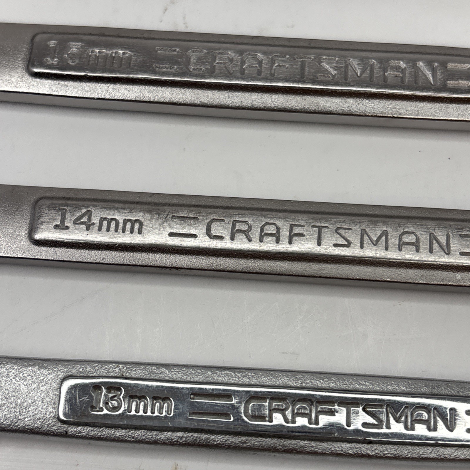 CRAFTSMAN 14 Pc Combination Wrench Lot Metric 12pt V Series USA 6mm-19mm