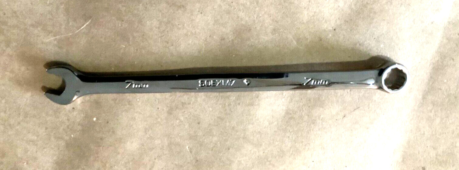 New Snap-on SOEXM7 7mm 12-Point Metric Standard Combination Wrench