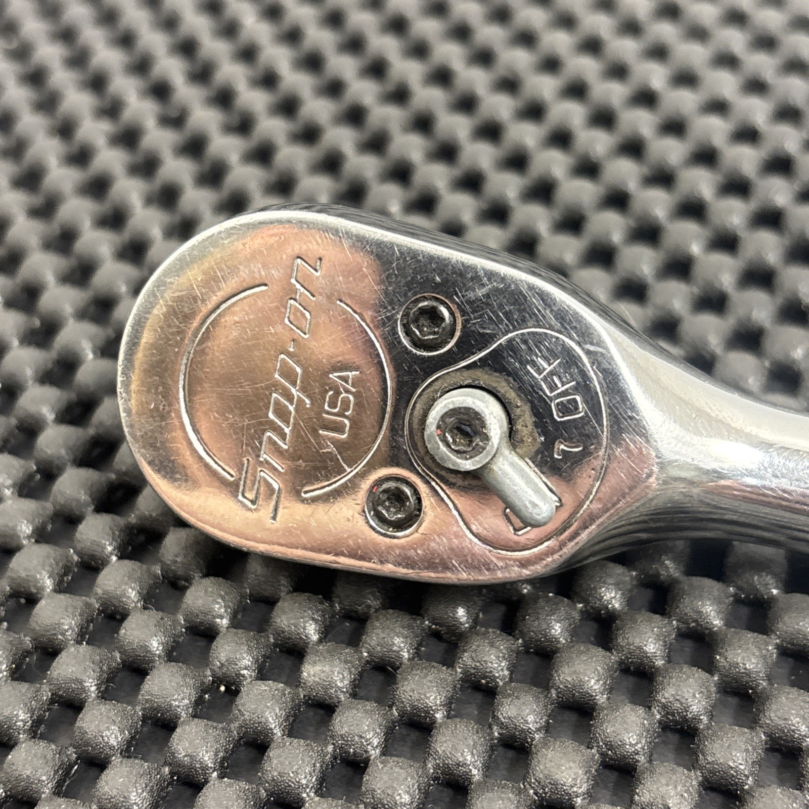 Snap On USA 3/8″ Drive Stubby Chrome Ratchet FK830