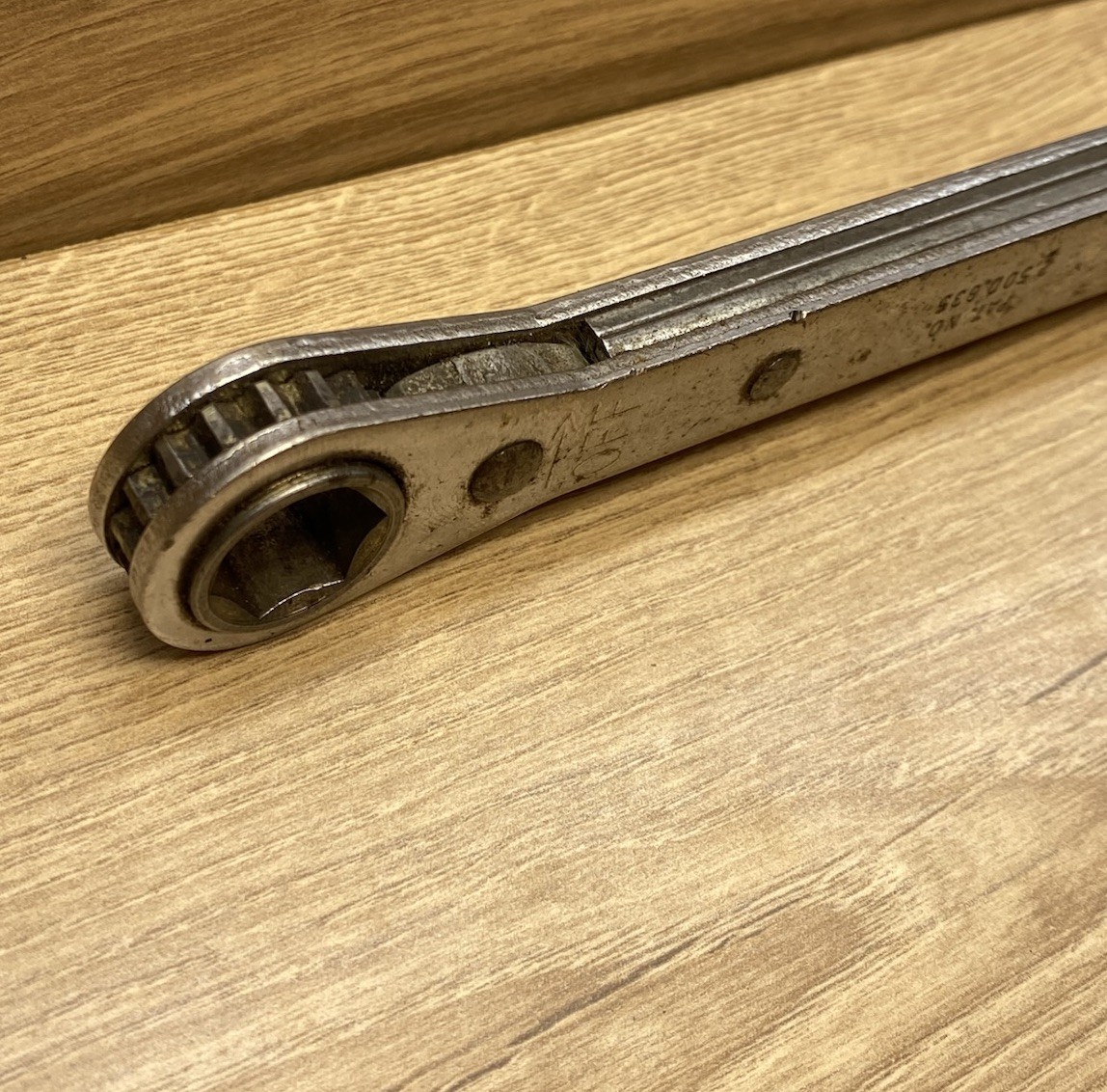 Vintage Cornwell Allied RB-M1314 Ratcheting Box Wrench 11mm 14mm USA Works