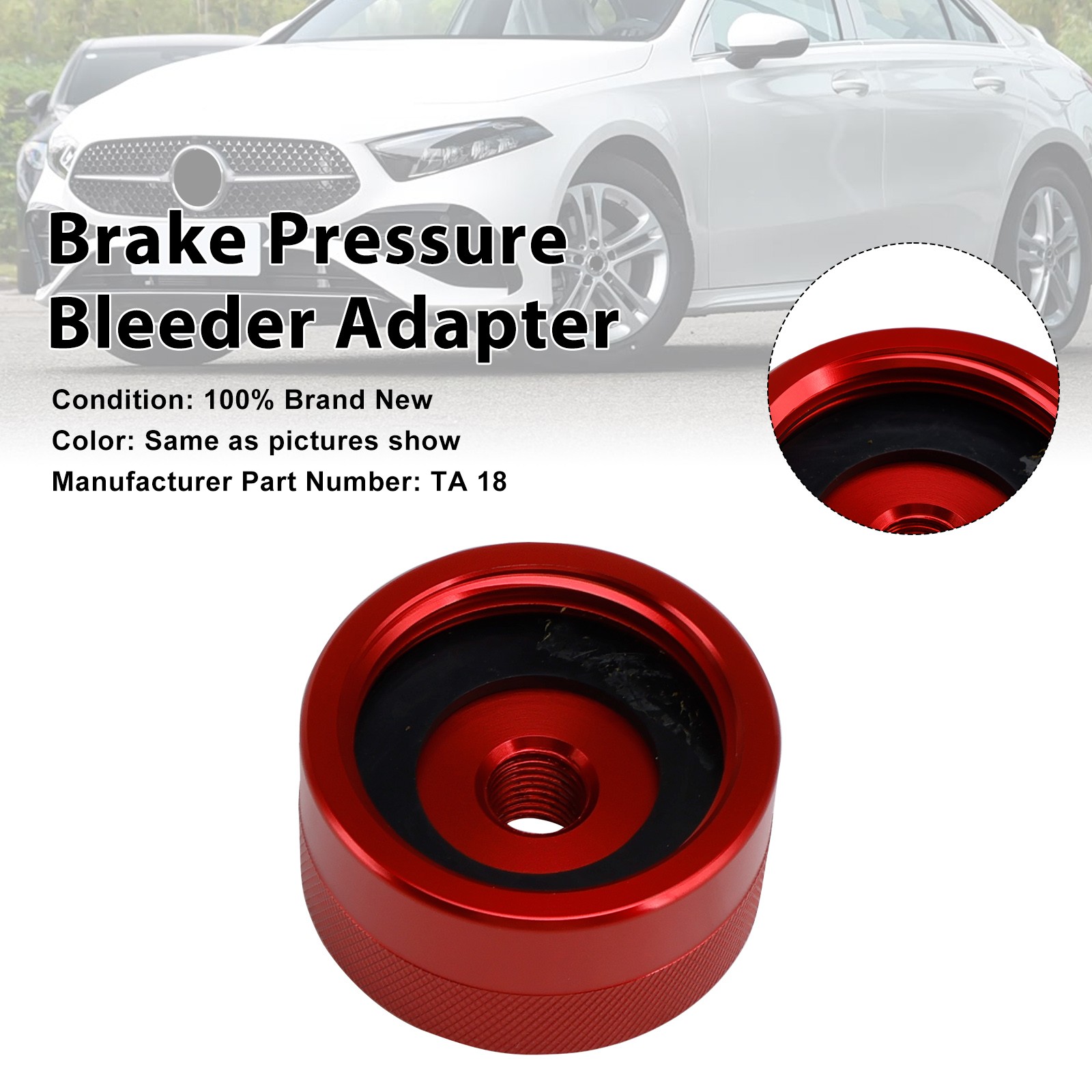 Specialty Tool Brake Pressure Bleeder Adapter TA18 Fit Mercedes Benz F1 F8