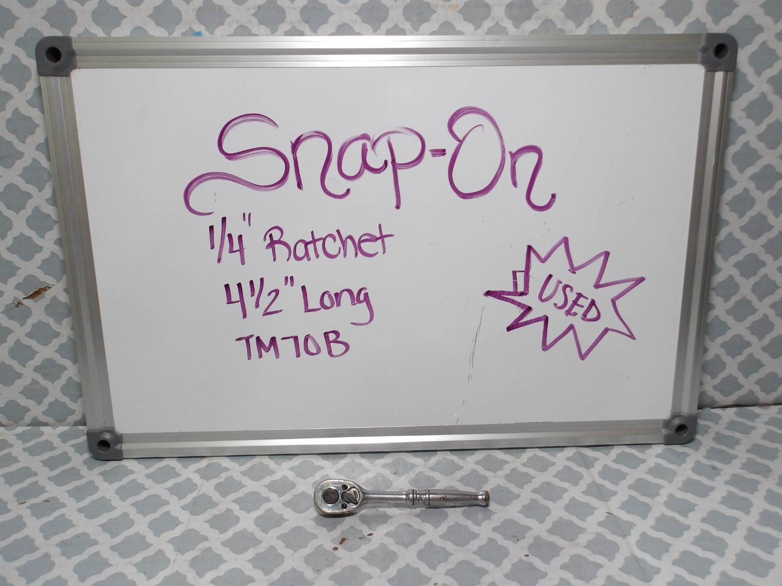 Snap-On 1/4″ Drive Ratchet TM70B- 4-1/2″ Long