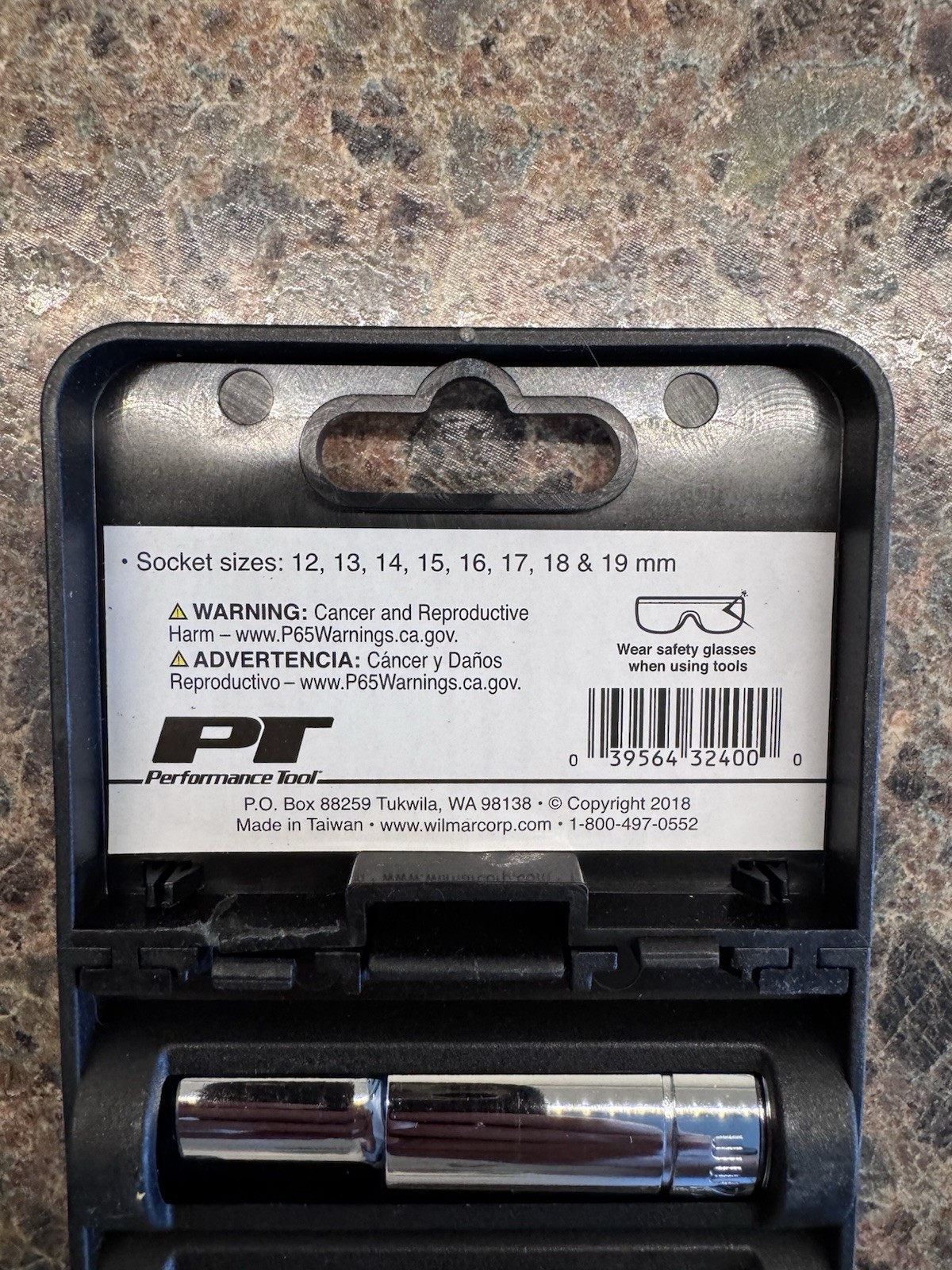 Performance Tool W32400 8 Pc Deep Metric 1/2” Drive Socket Set NEW Sealed