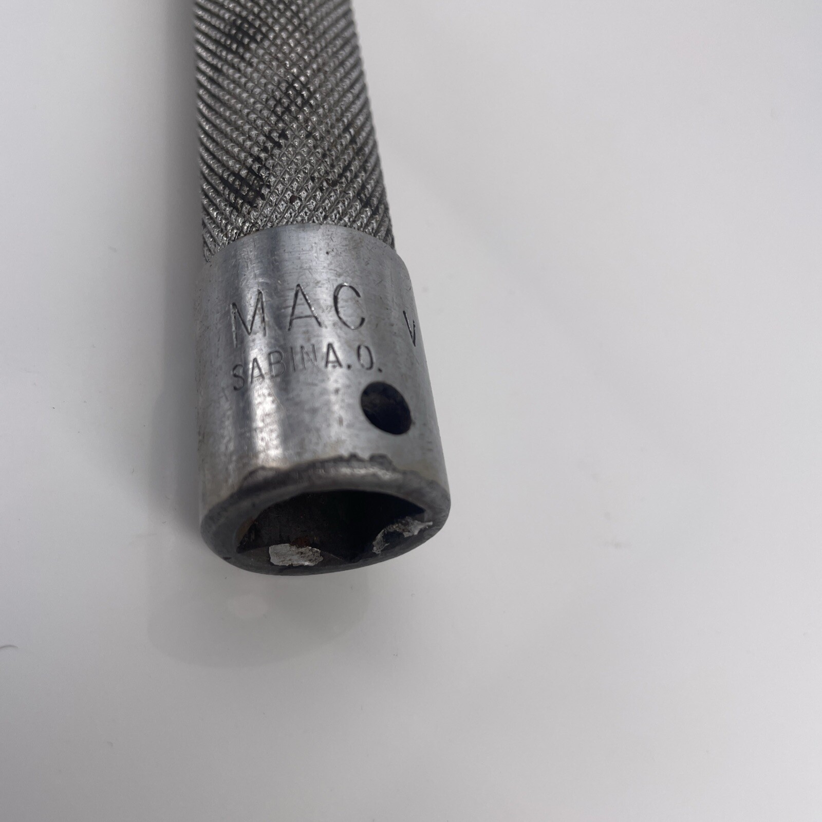 Mac Tools Rare 18″ Breaker Bar Early Sabina Ohio USA Extension Handle End V18-F