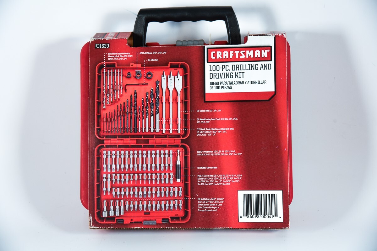 Craftsman 100-Piece Drilling & Drive Set 31639 Carrying Case New Old Stock TT27