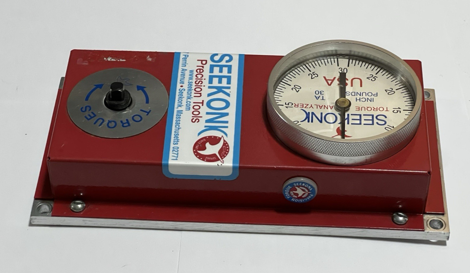 Seekonk TA-30 Torque Analyzer Gauge Precision Tool 1/4 Drive 0-30 Inch/Pounds