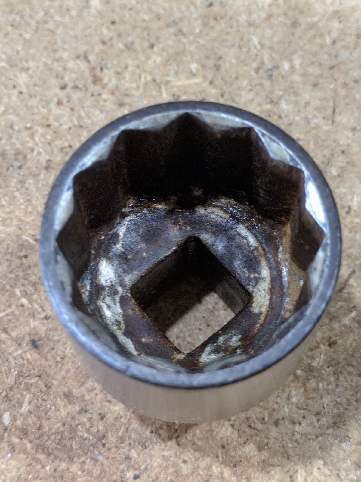 OTC Owatonna Minn USA 12 Point 1-1/8″ 1/2dr. Socket No. 136 Made By Wright Tool