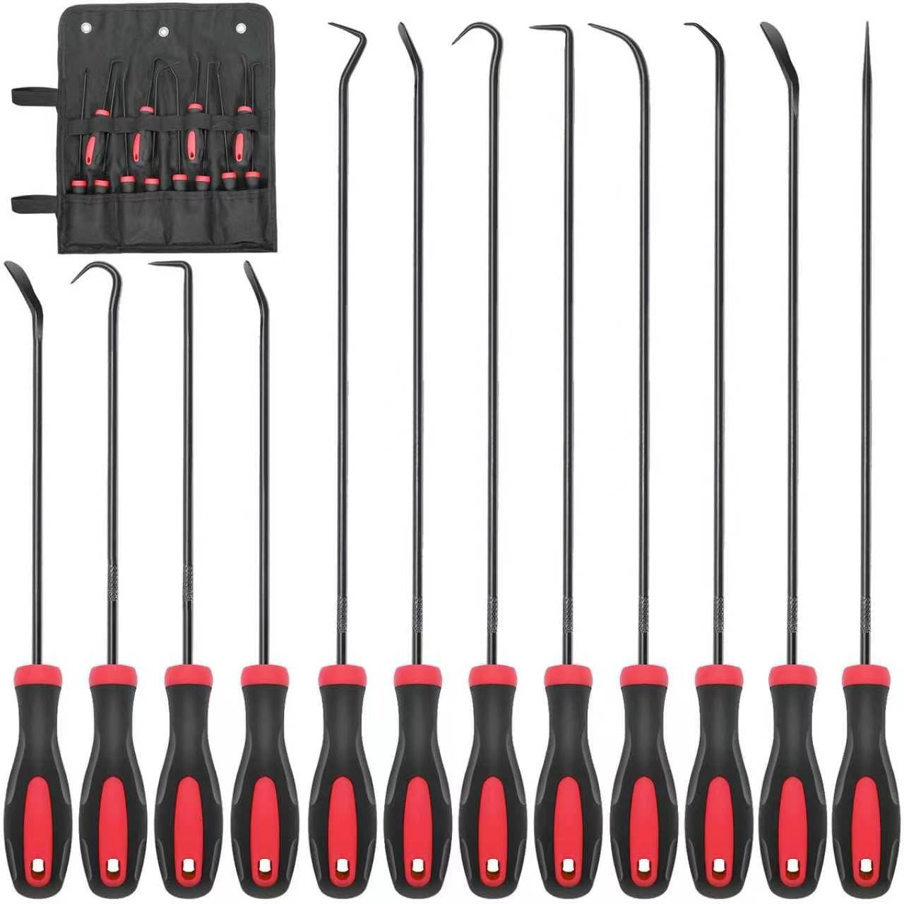 Keze 12 Pcs Pick and Hook Tool Set Includes Long & Black-12