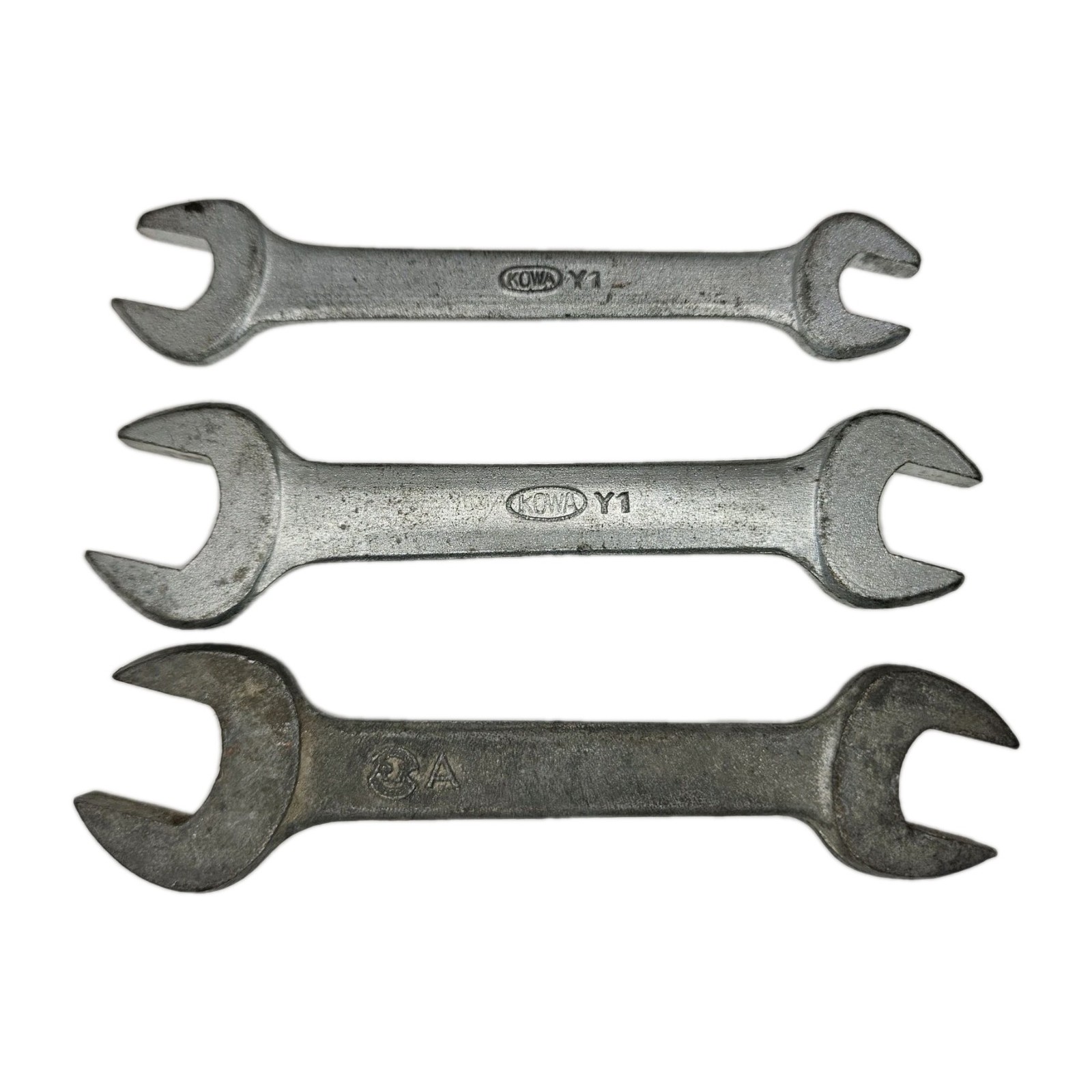 Vintage Lot 3 Honda Motors Metric Wrench Set Open End 10mm 12mm 14mm 17mm