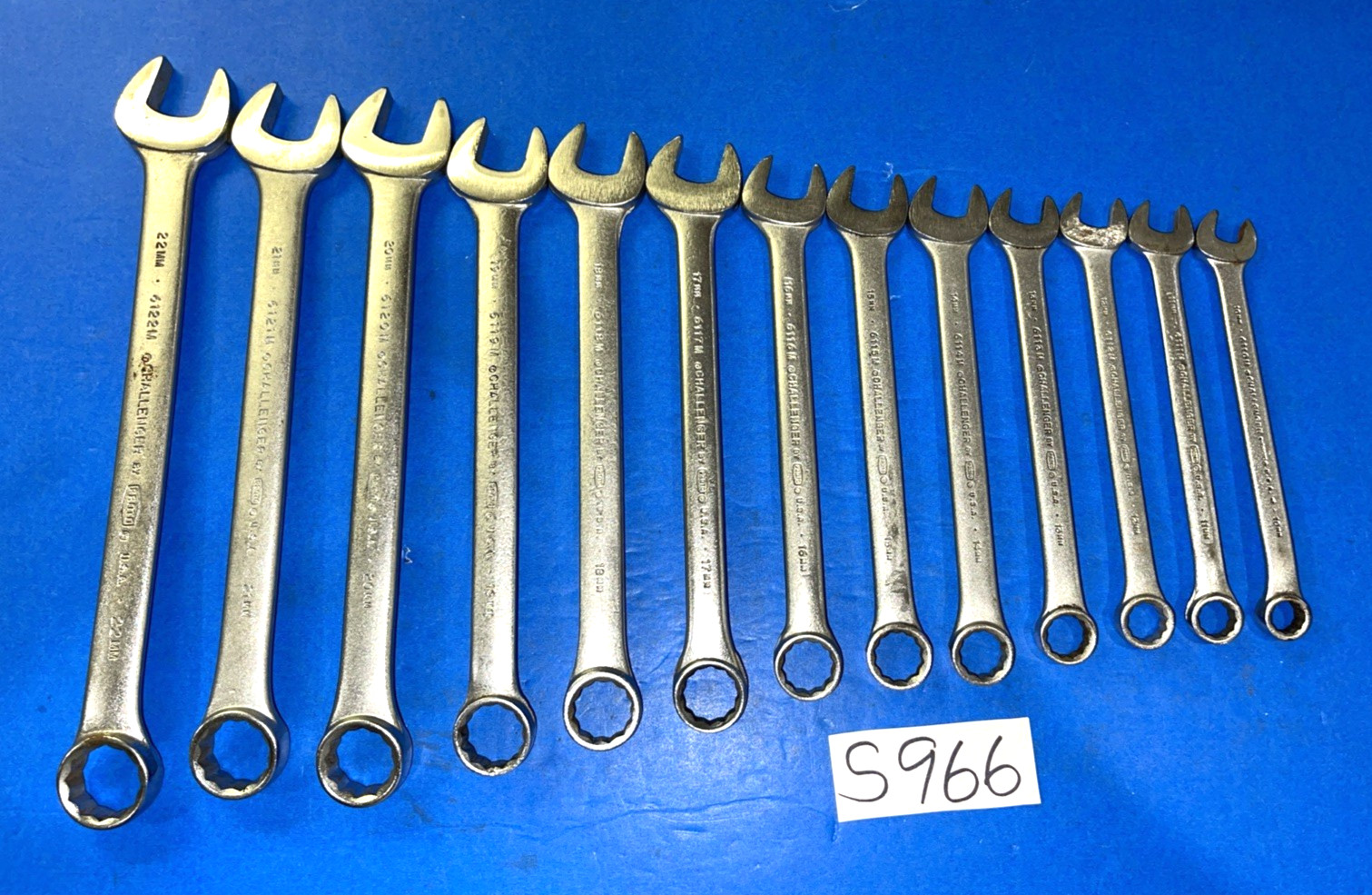 CHALLENGER BY PROTO TOOLS 13 PIECE METRIC COMBINATION WRENCH SET 12 POINT