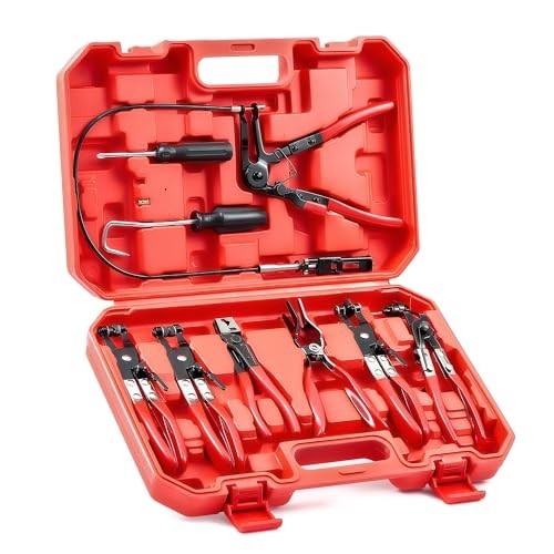 Long Reach Hose Clamp Pliers Remover for Automotive Coolant & Water Hoses