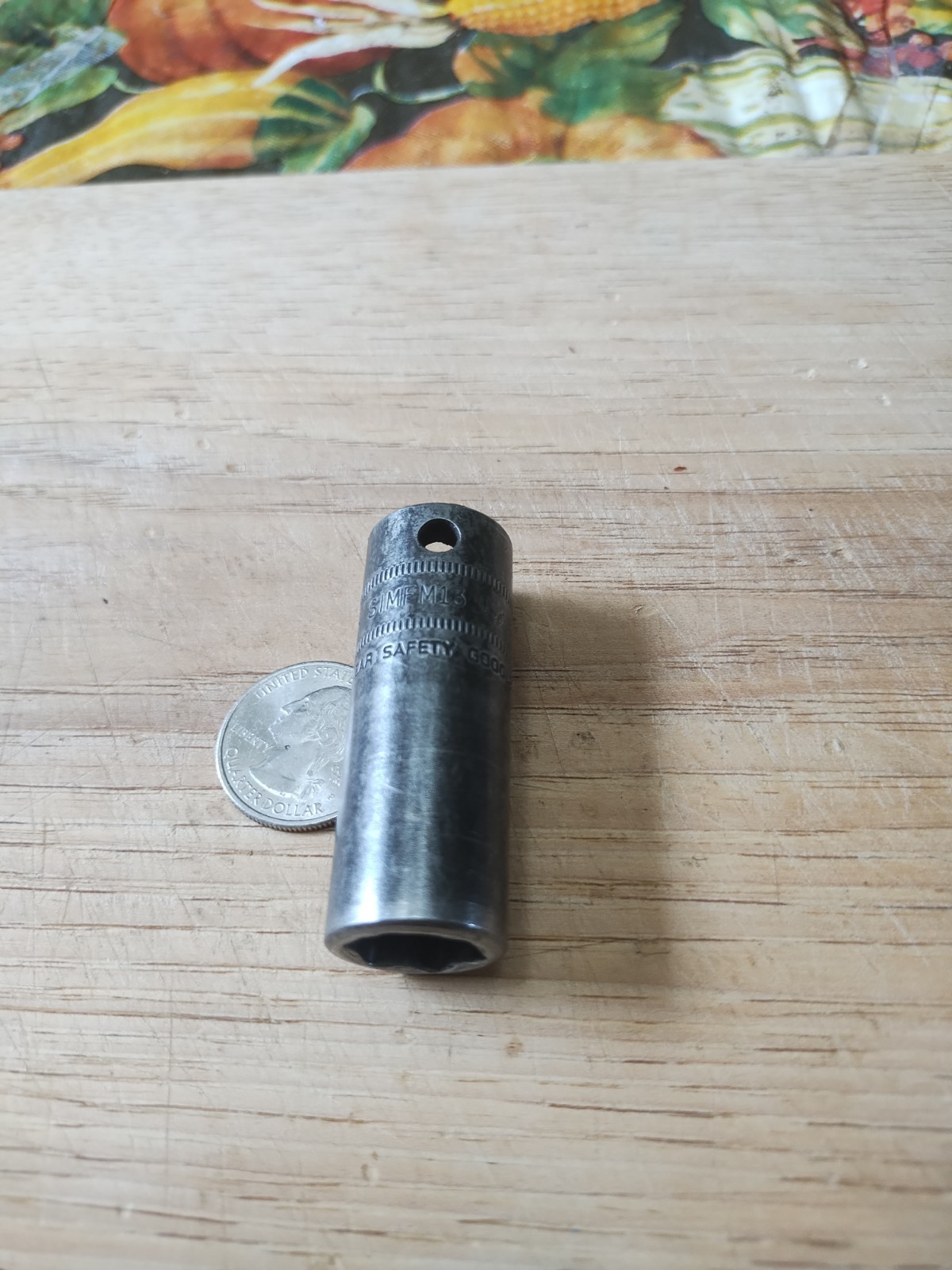 Snap On 13mm Deep, Flank Drive 6 Point, 3/8″ Drive Impact Socket. Part # SIMFM13