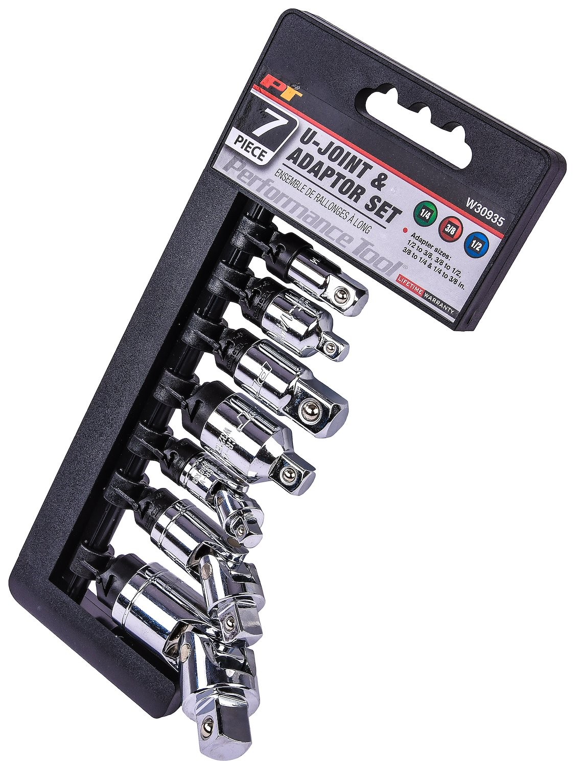 W30935 7-Piece Socket Adapter & U-Joint Set