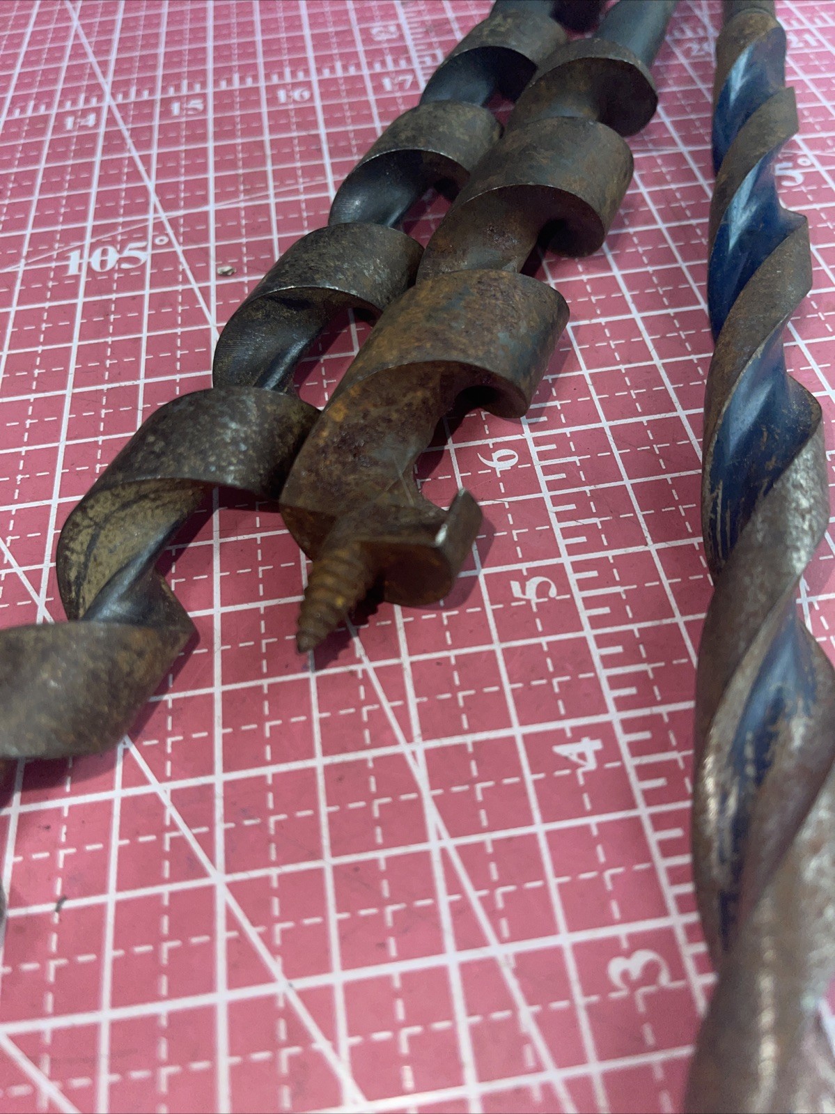 Vintage 7/16 Hex Shank Drill Wood Auger Bits Electrical 3 Irwin Wiring 7/16”
