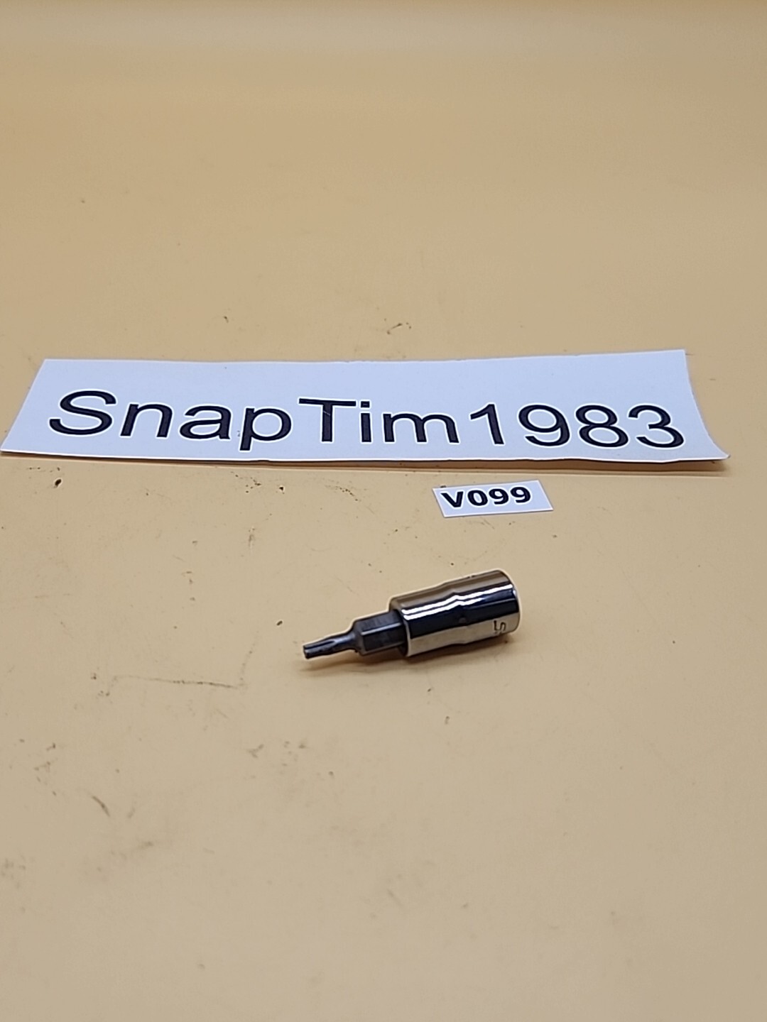 Snap-on Tools TTX10E 1/4 Dr T10 Standard TORX Bit Chrome Socket Driver USA