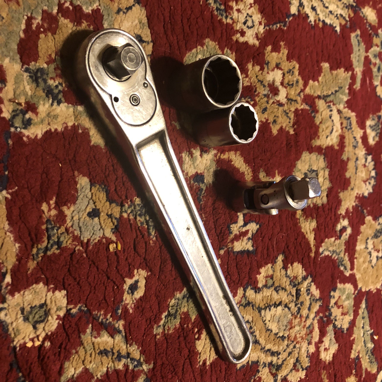 SNAP-ON Model SV-71A 1/2″ Drive Standard Handle Ratchet USA Works; + 3 more Pics