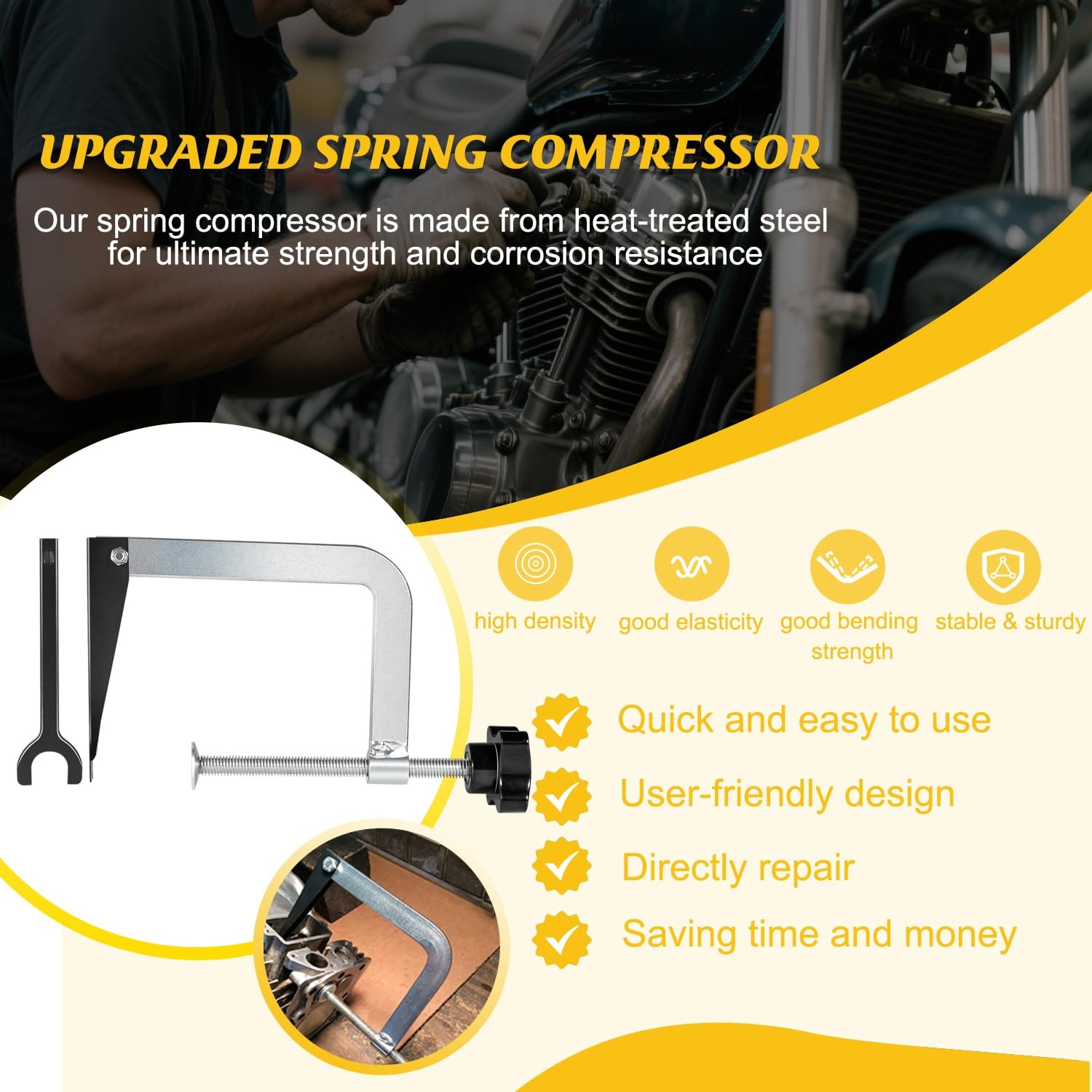 23300 Small Engine Valve Spring Compressor for Springs 3/4in to 1-1/16 Inches