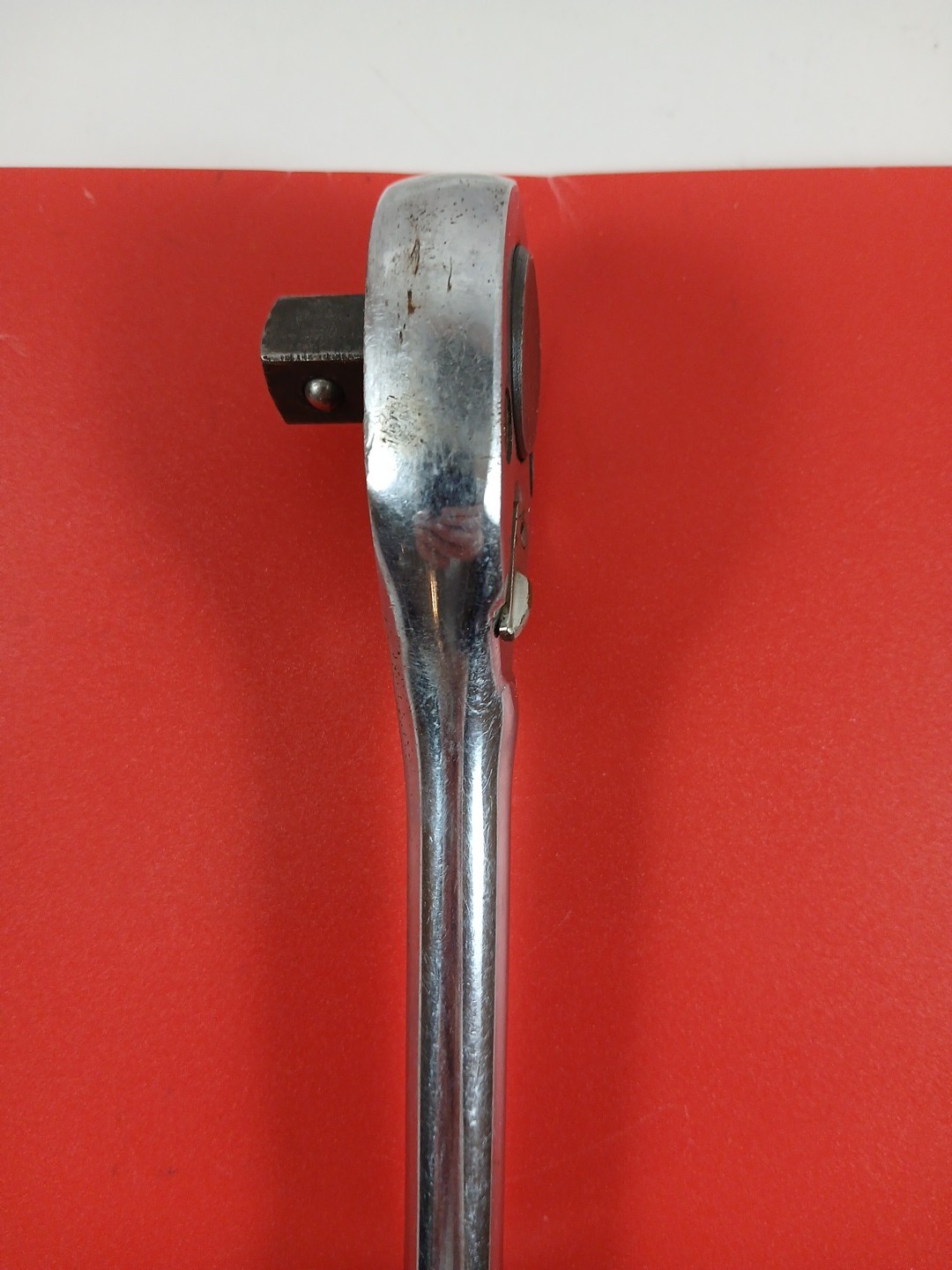 Vtg Proto 5449 1/2″ Drive Pear Head Ratchet 10″ Knurled Handle USA
