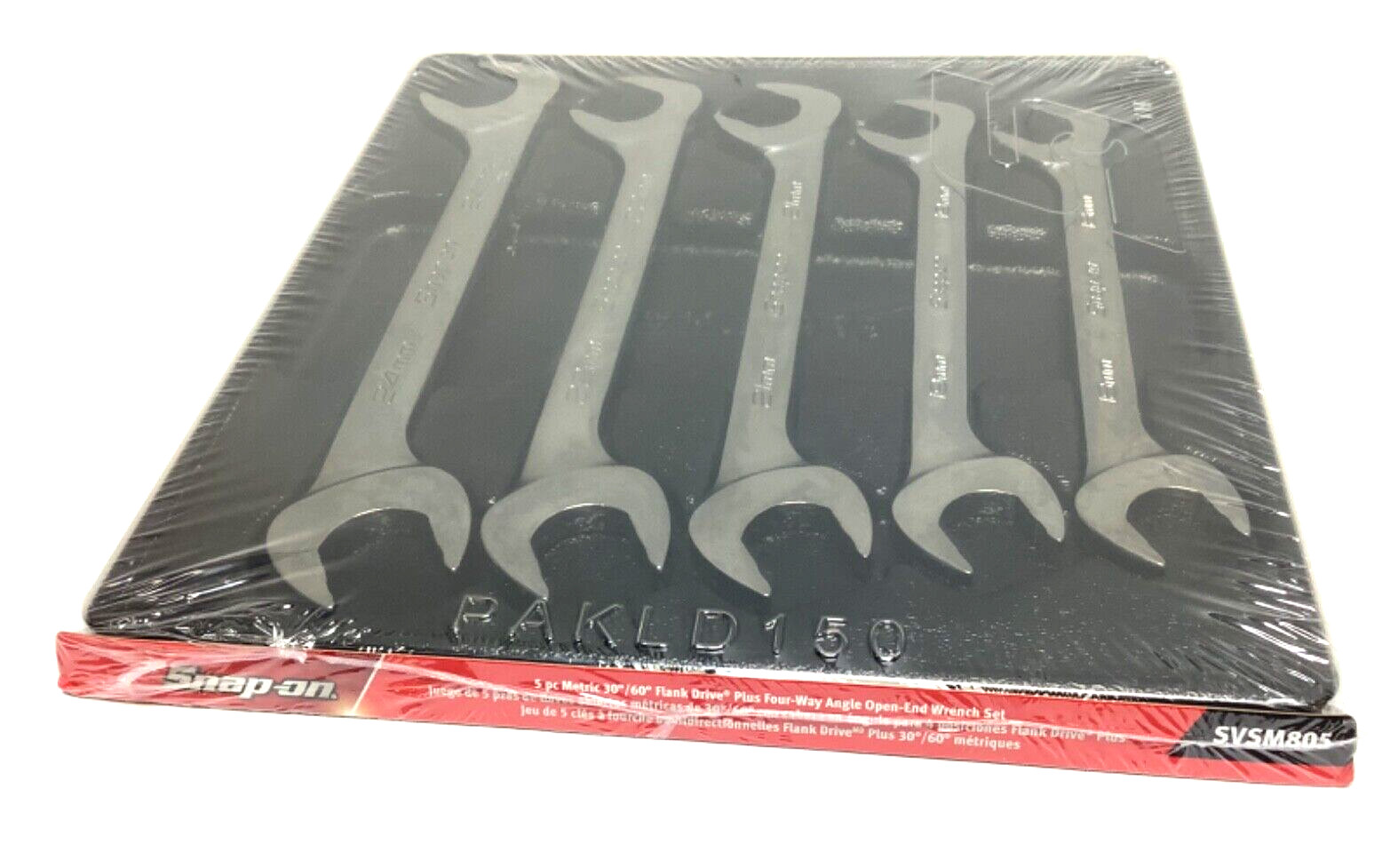 NEW Snap-on™ 18 19 21 22 24 mm SVSM805 Flank Drive Plus Angled Head Wrench Set
