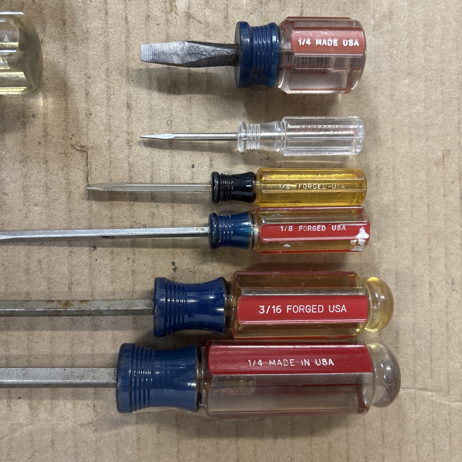 Vintage Craftsman 14 Piece Philips, Flat-Head, Scratch Awl, Finger Bit Drive
