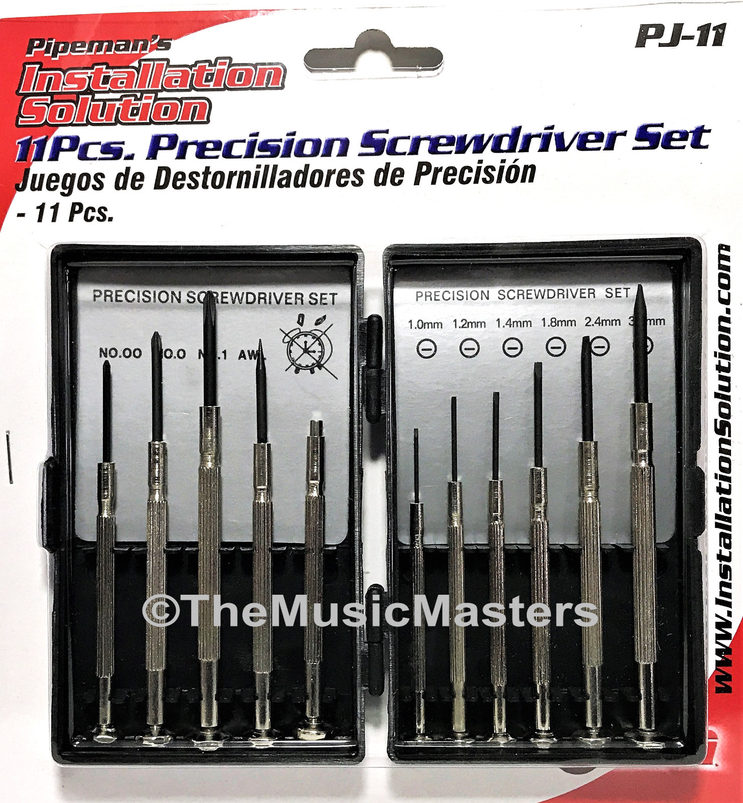 11 Piece Precision Mini Screwdriver Set Hand Tool Eyeglasses Watch Repair Kit