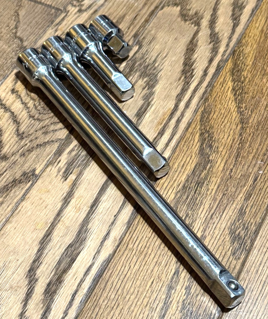Craftsman Tools 1/2″ Drive 1.5” 3″ 6″ 10″ Long Socket Ratchet Extension Lot Set