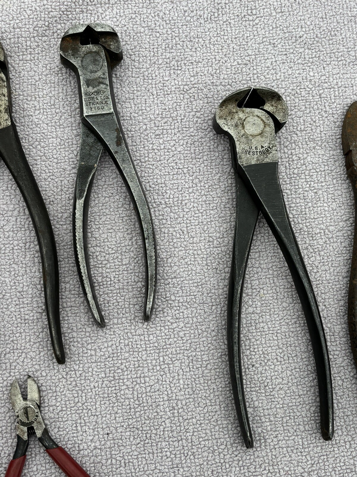 Snap On Pliers Pexto Crescent Utica Klein Blue Point Channellock Tool Lot Of 13