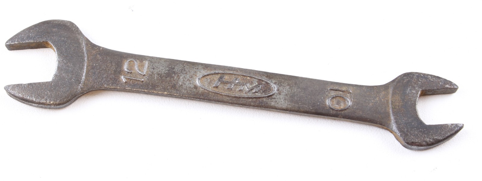 VINTAGE HM HONDA MOTORS 10mm 12mm METRIC DOUBLE OPEN END WRENCH 5 1/4″ Long