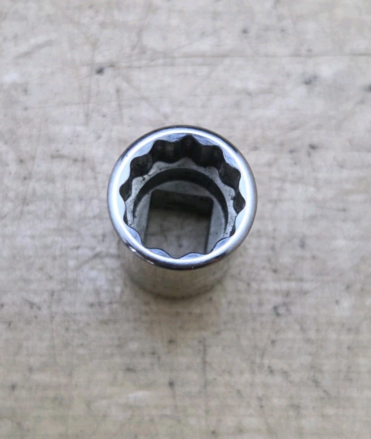 New Snap On TMMD10 – 1/4″ Drive 10mm Shallow 12Pt Chrome Socket
