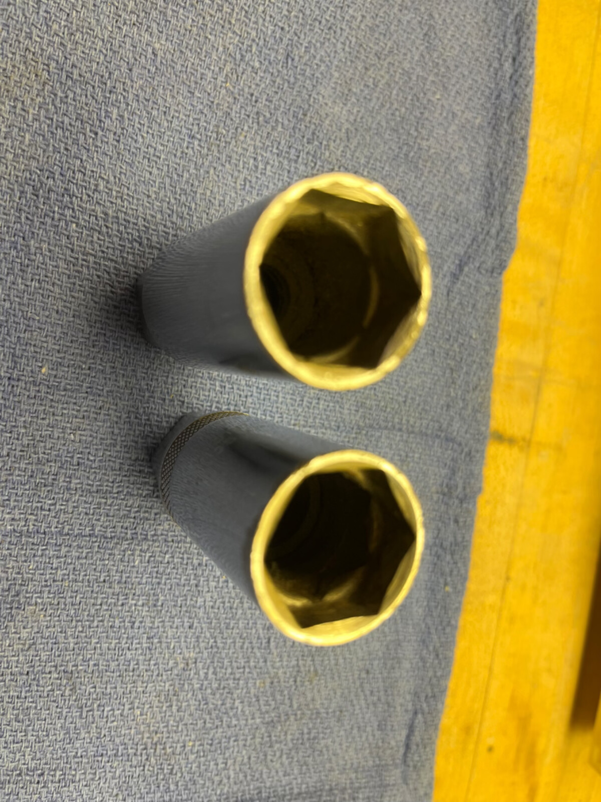 2 each Spark plug sockets 1/2 dr Husky USA 13/16 and 3/8 dr Proto USA Nice Cond