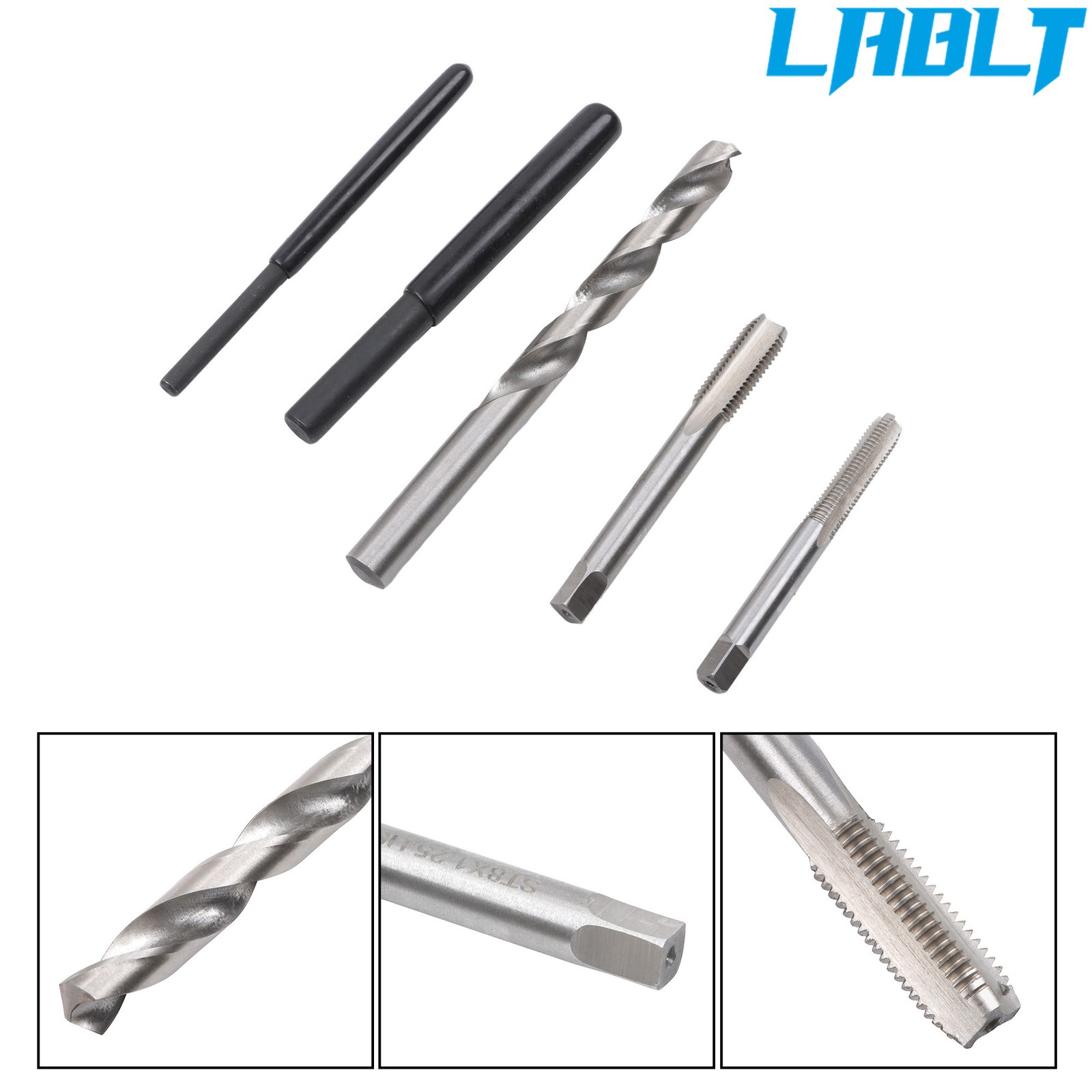 Thread Repair Tool 338PCS HSS Drill Helicoil Kit SAE 1/4″-1/2″/ Metric M5-M12