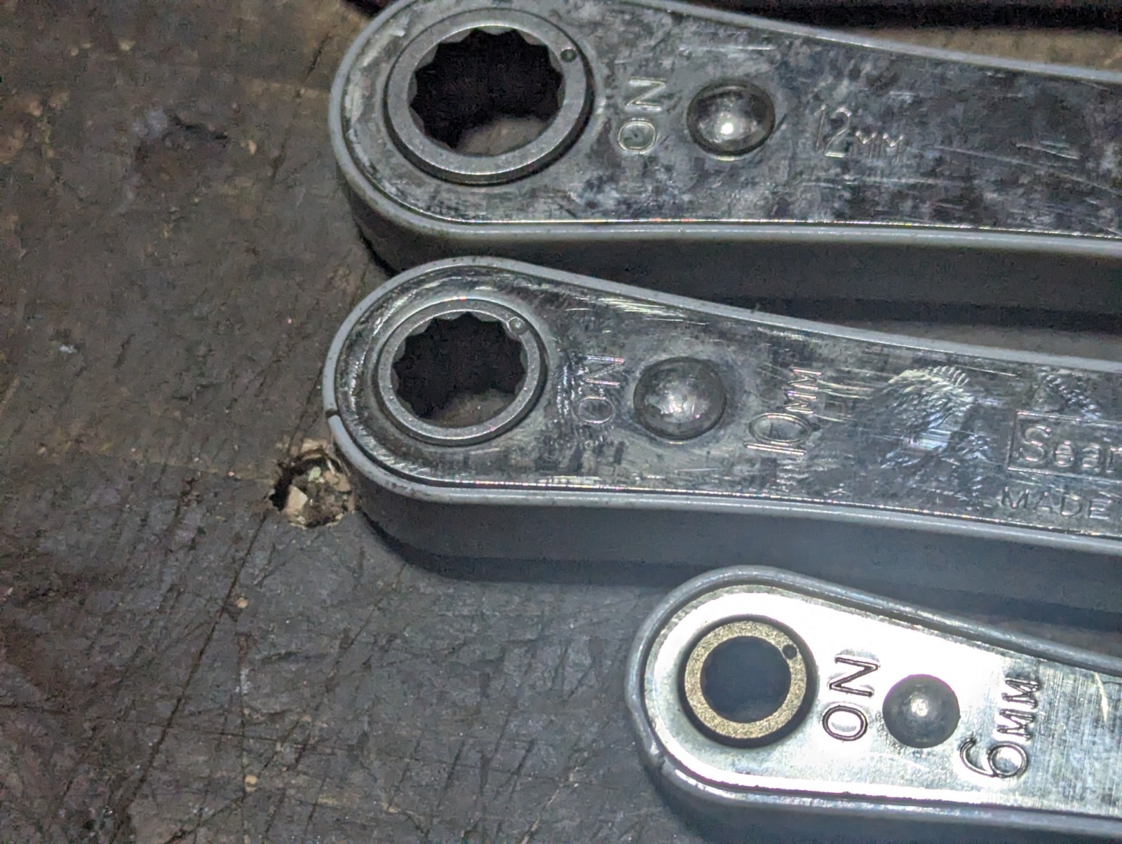 MINT Sears Craftsman 4369 Metric Box End Ratcheting Wrench Set 5Pc 6mm-19mm