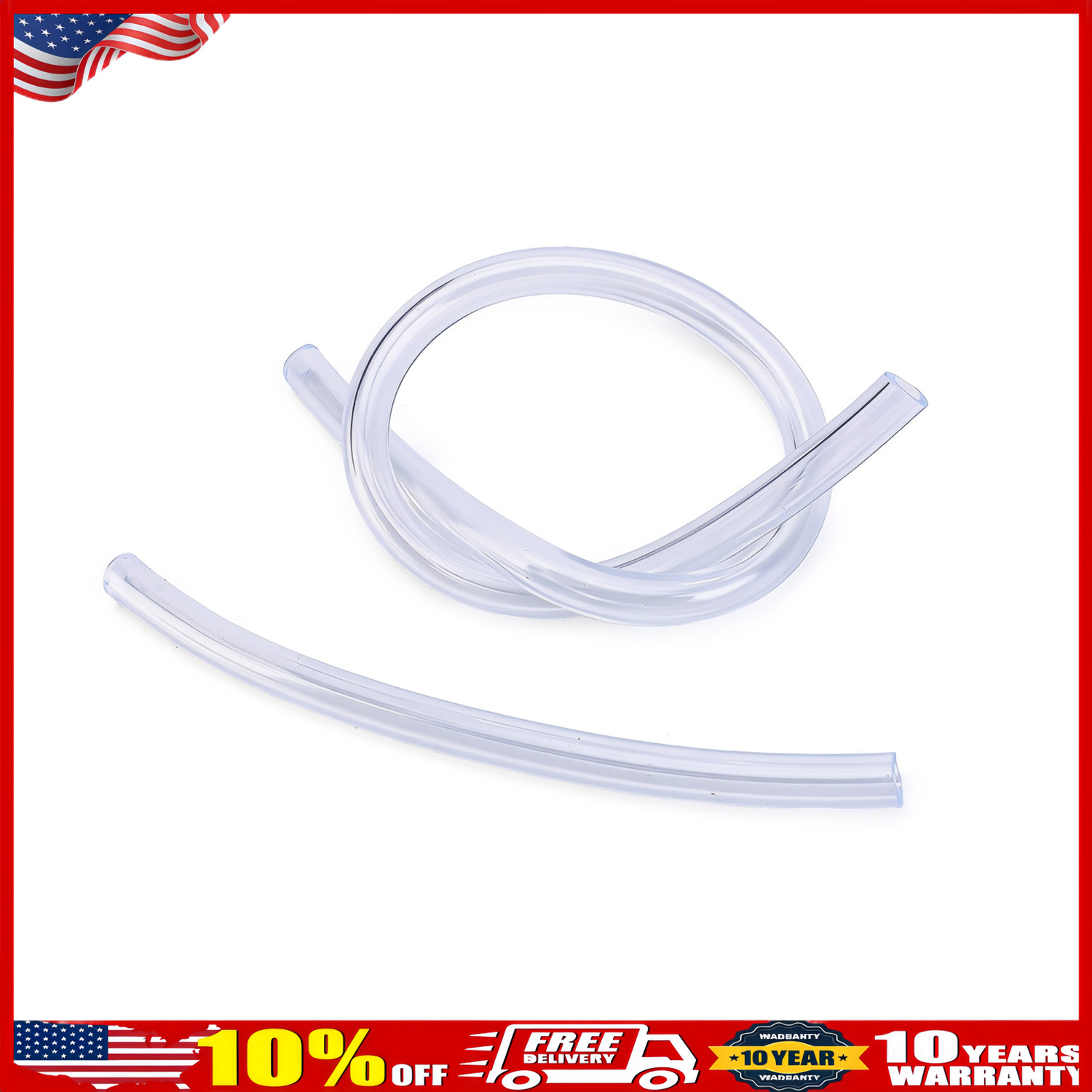 6 PCS BRAKE BLEEDER HOSE, ONE WAY CHECK VALVE TUBE BLEEDING TOOL KIT SILVER US