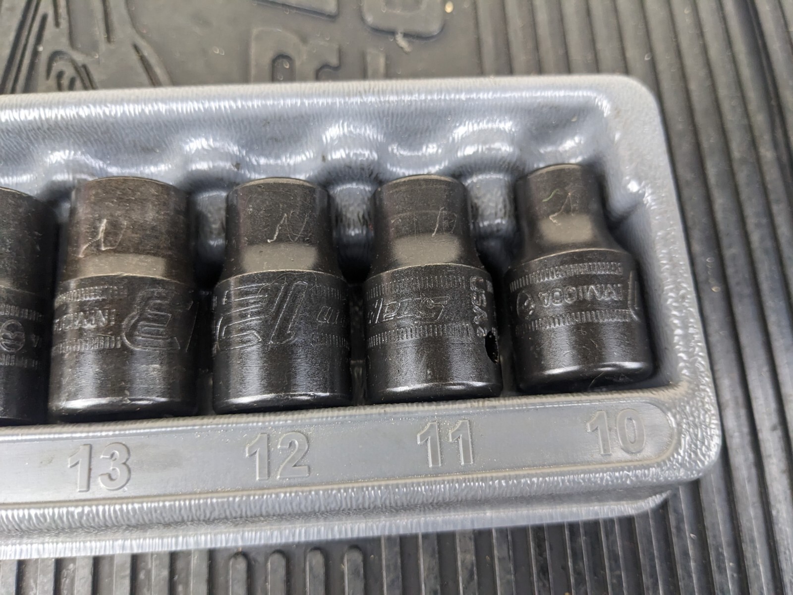 #bb249 Snap On 1/2″ drive 10 t0 19 mm 6-point Shallow Impact Socket Set 310IMMYA