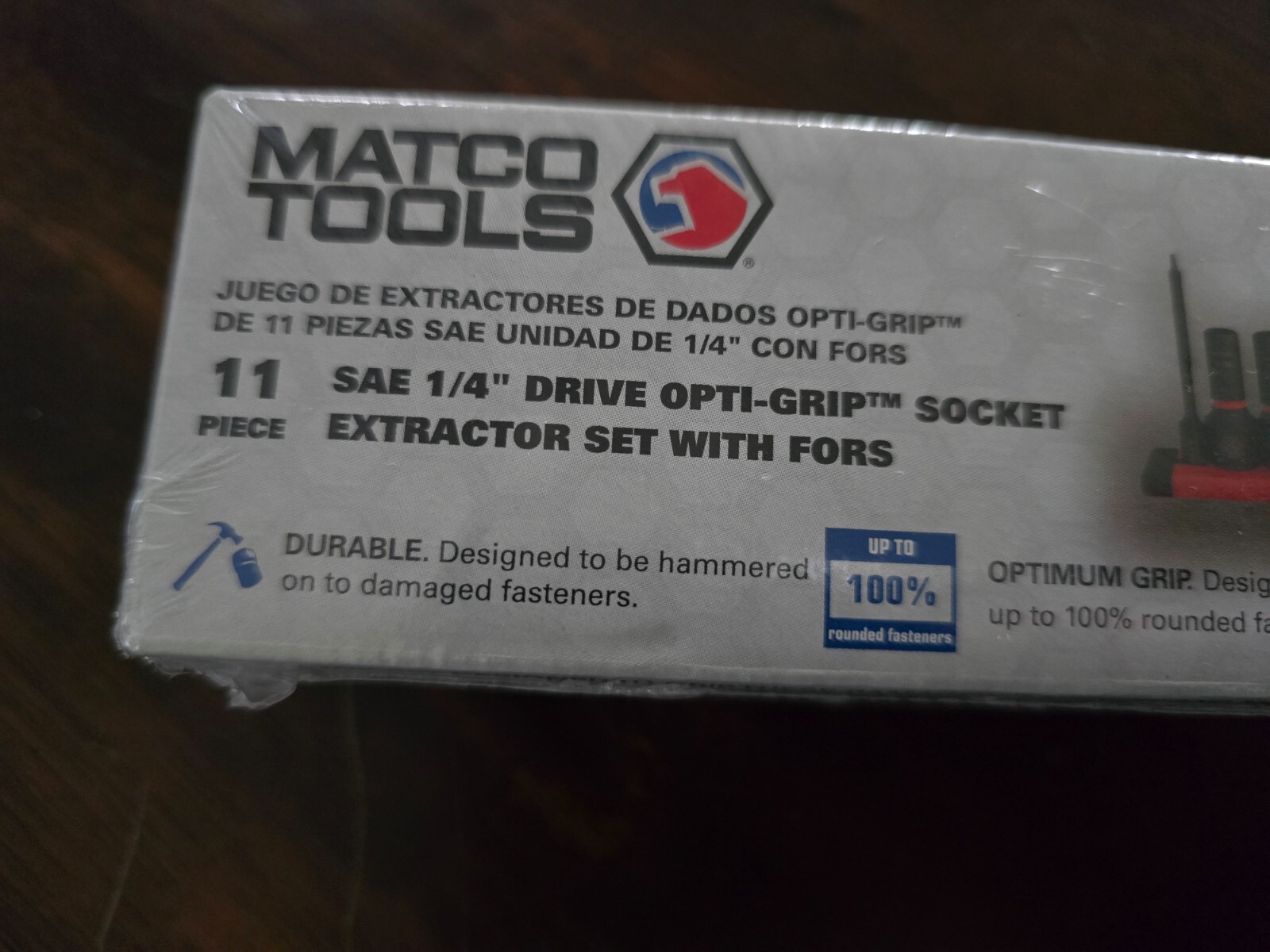 Matco Tools Sae 1/4 Drive Opti-Grip Socket Extractor Set With FORS SAP11OGX NEW